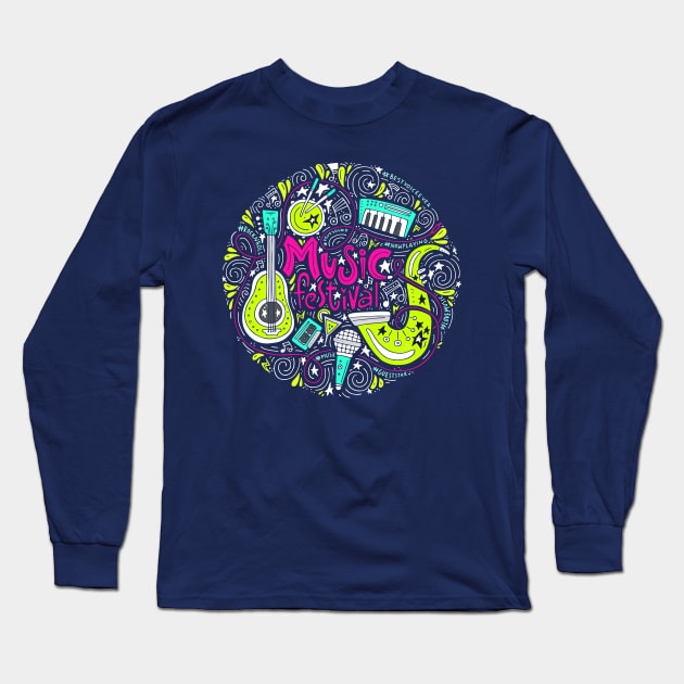 music festival Long Sleeve T-Shirt by Favete